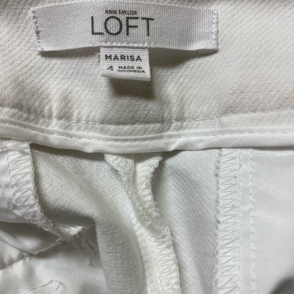 Womens the LOFT “The Riviera” white pants size 4. Excellent condition - Picture 3 of 3